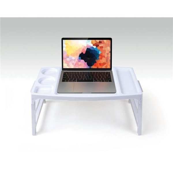 Innovative Living Innovative Living 07757 Foldable Laptop - Breakfast Table; Grey & Purple 7757